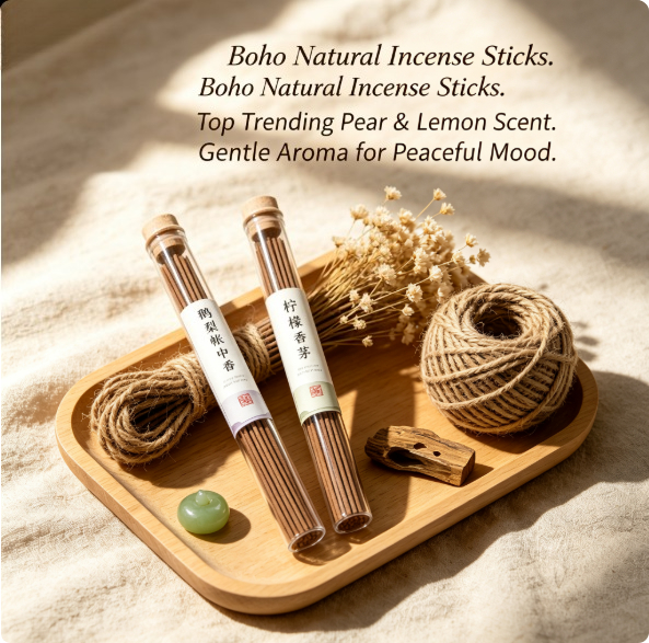 Home Fragrance Aroma Set - 핫세일 천연 향초 세트 트렌디한 레몬