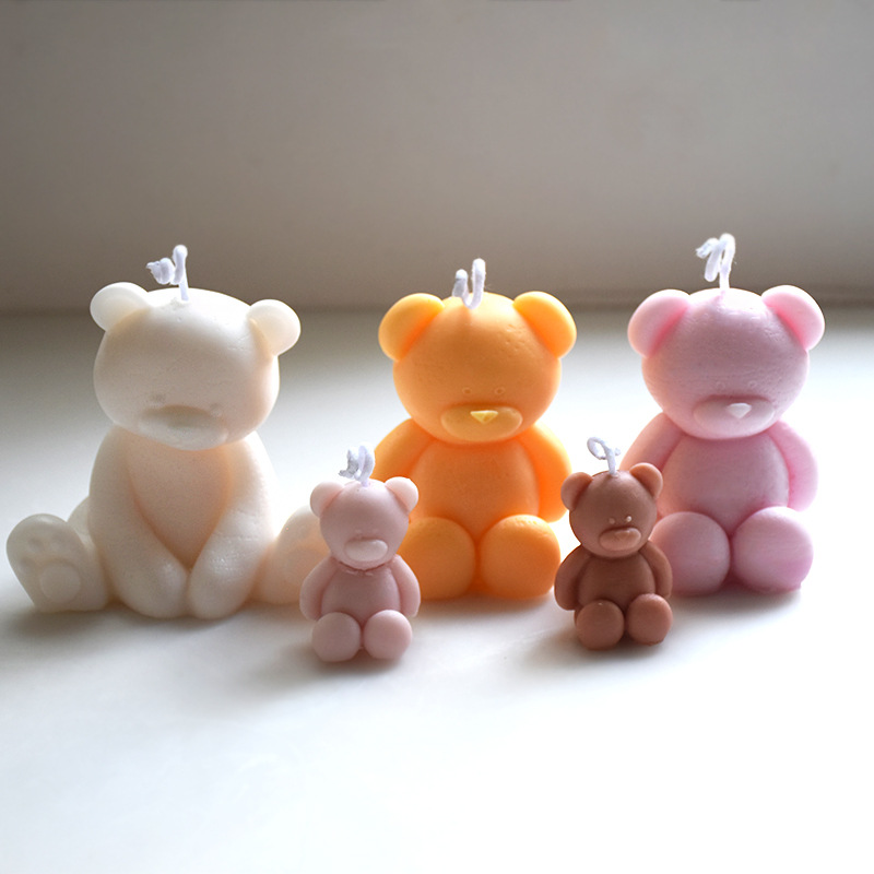 Home Fragrance Gel - 3D 곰돌이 모양 베이킹 케이크 DIY