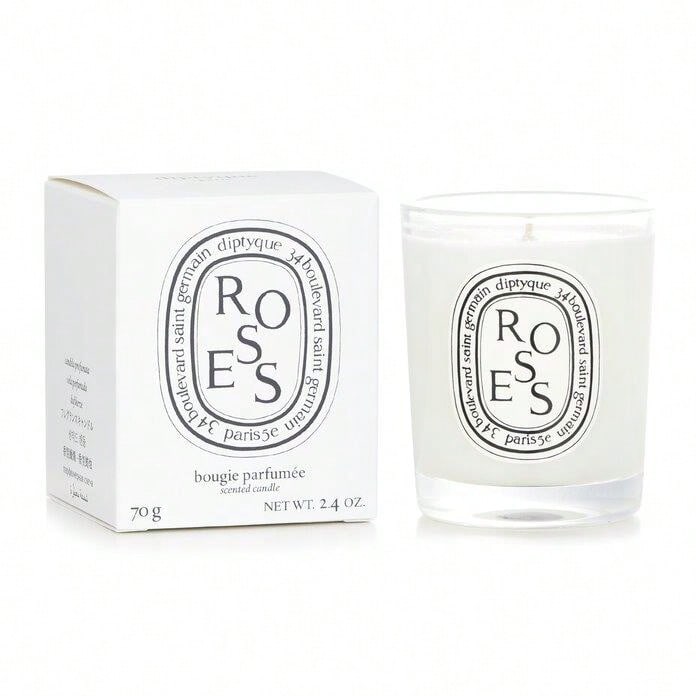 Home Fragrance Vanilla - 바닐라, 라벤더, 장미 유리병 양초, 홈