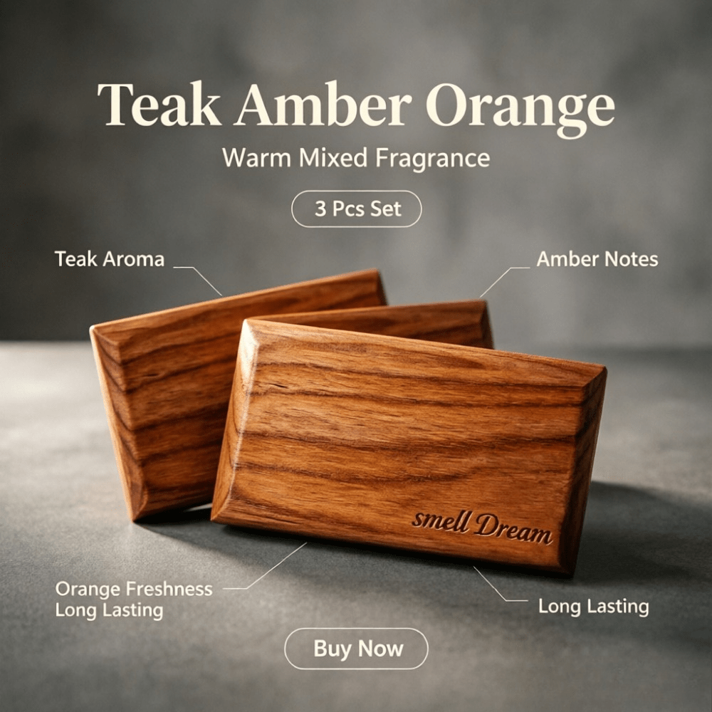 Home Fragrance Products - 자동차 방향제 티크 앰버 오렌지 우드