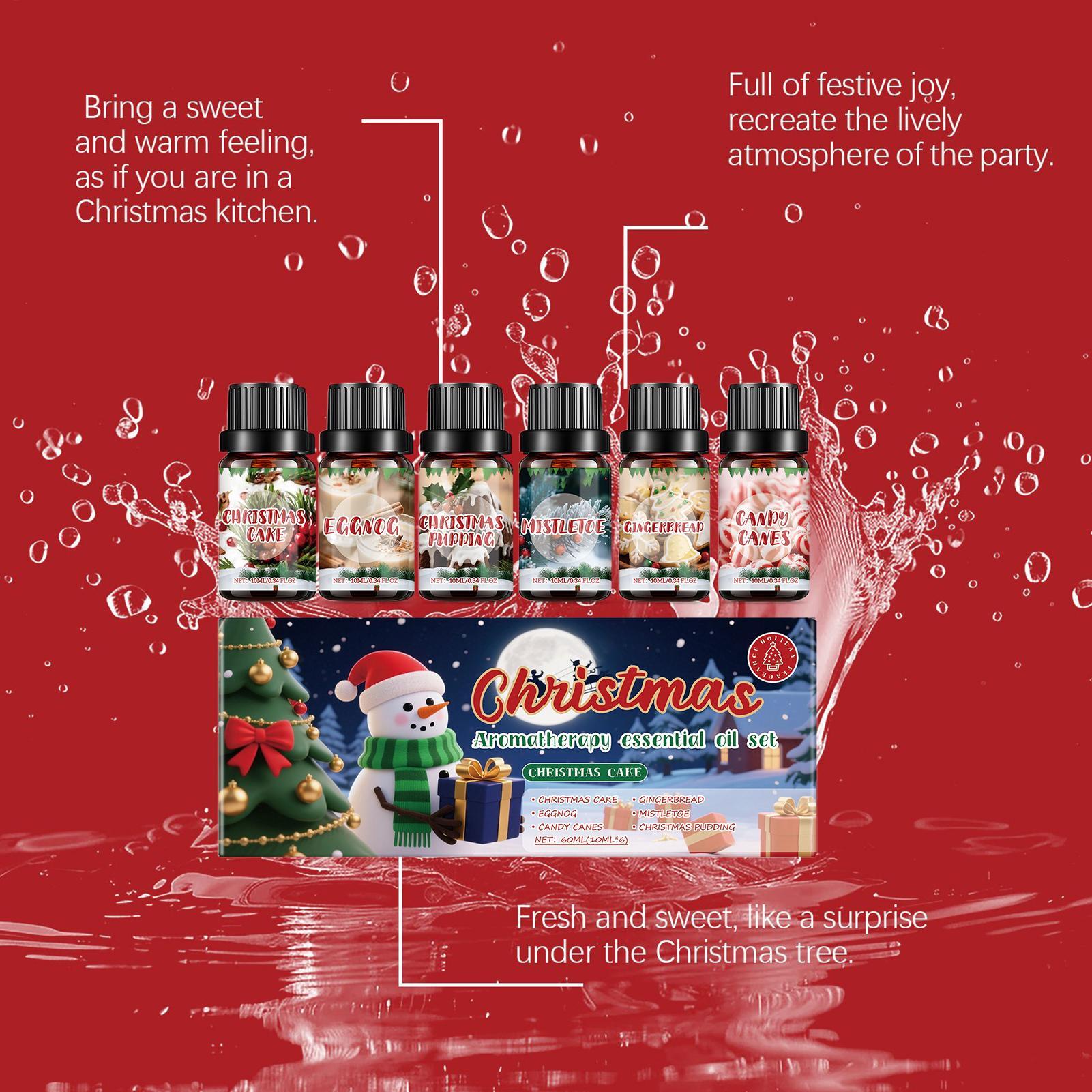 6개 세트 크리스마스 향유 아로마테라피 디퓨저 비누 양 - Xmas Home Fragrance 리뷰 및 가격
