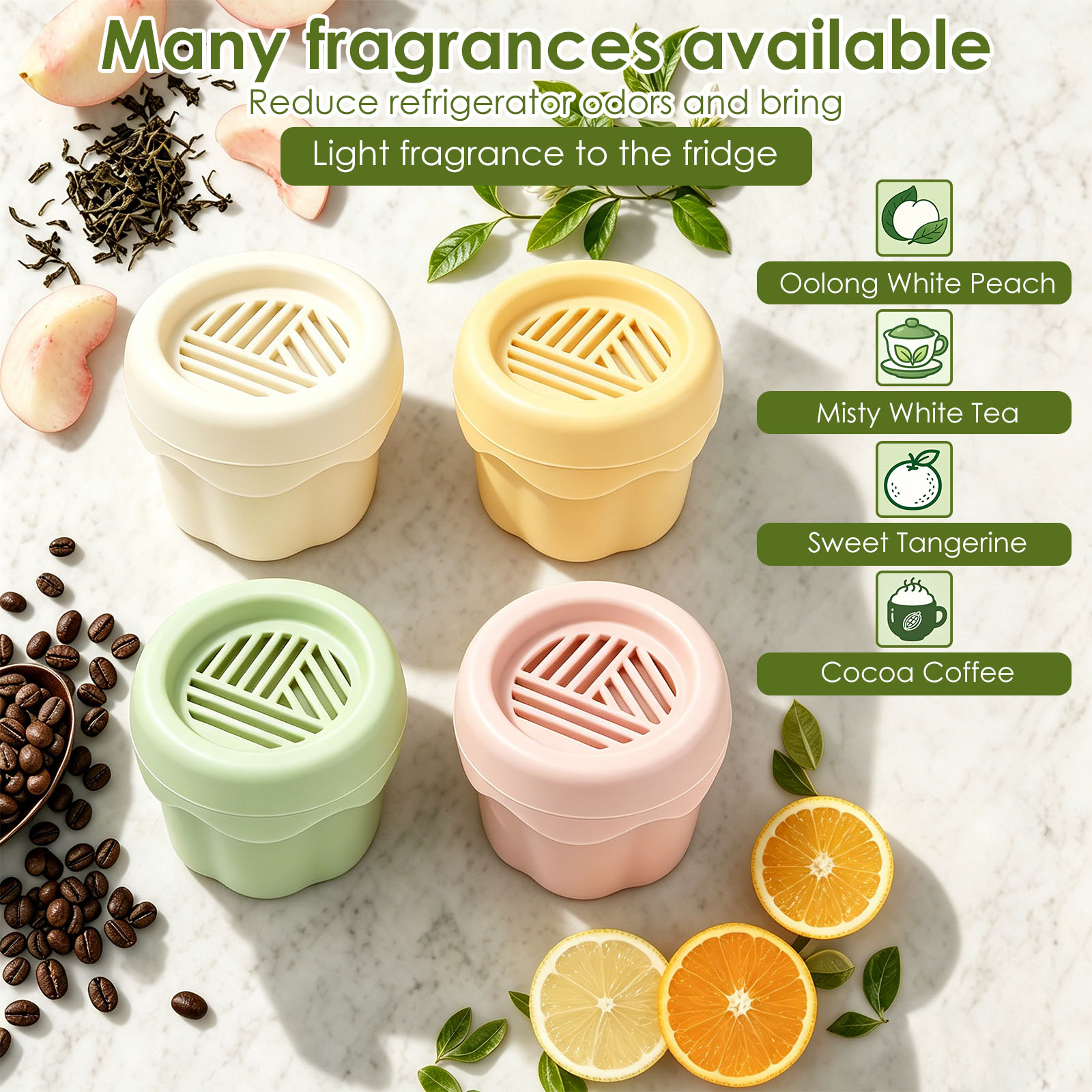 냉장고 탈취제 냉장고 냉동고용 냄새 제거제 4가지 향이 - Home Fragrance Gel 리뷰 및 가격