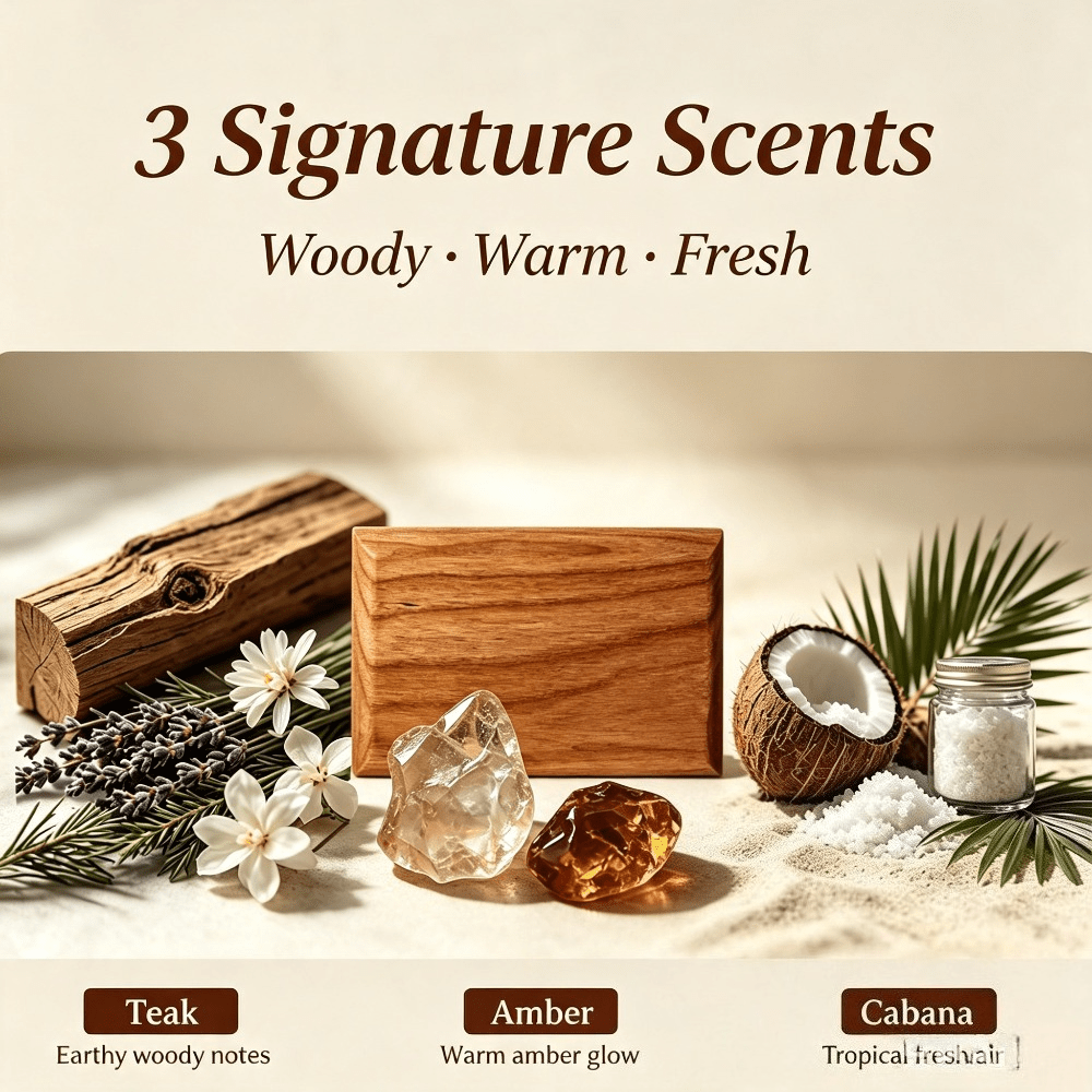 자동차 방향제 티크 앰버 오렌지 우드 향 블록 3개 세 - Home Fragrance Products 리뷰 및 가격